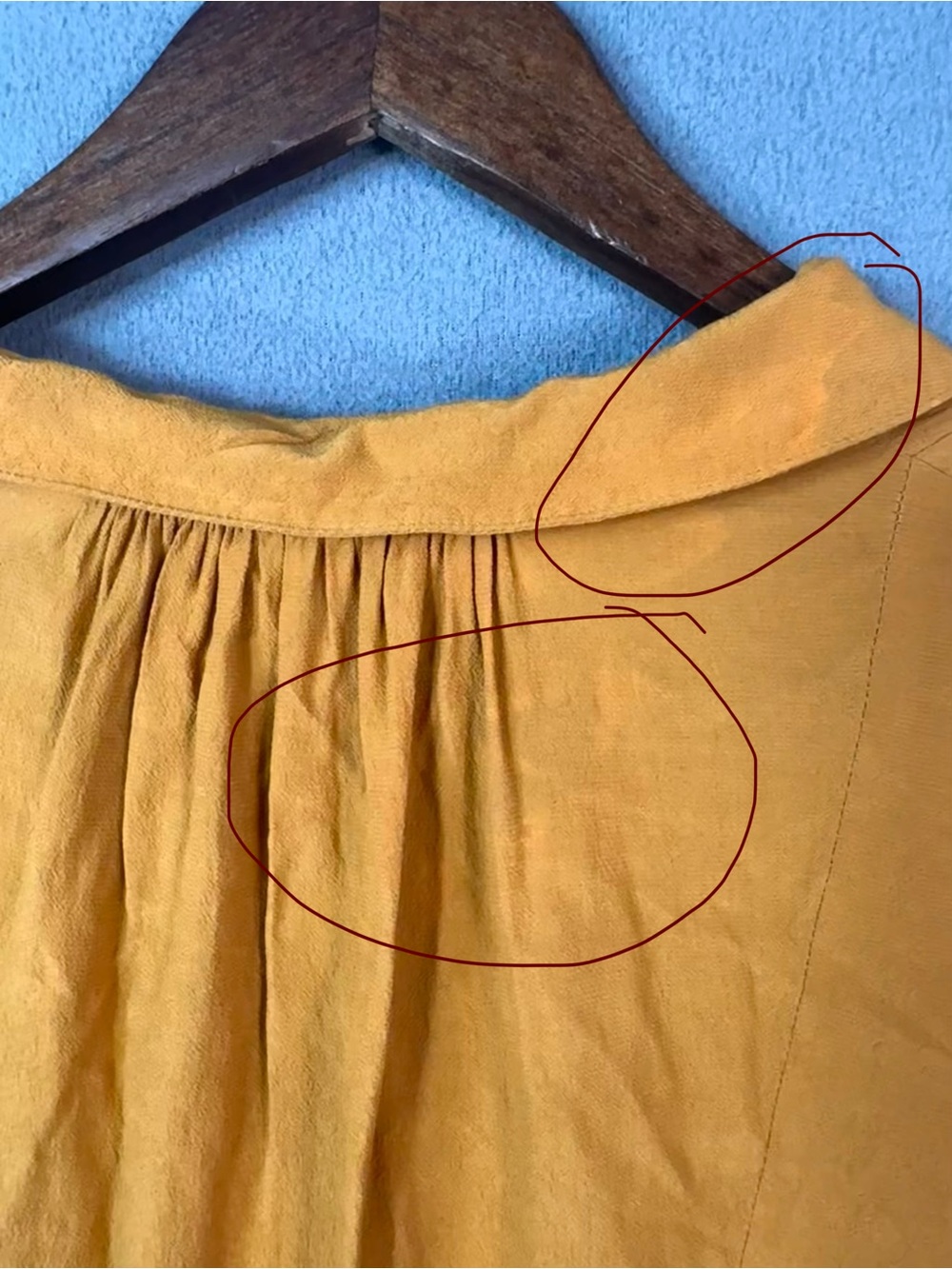 Free People Boho Mustard Yellow Gathered Waist Front Pocket Tunic Dress, S - Picture 11 of 14